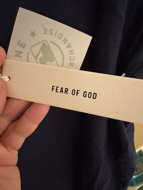 Fear of God Navy Yankees T shirt